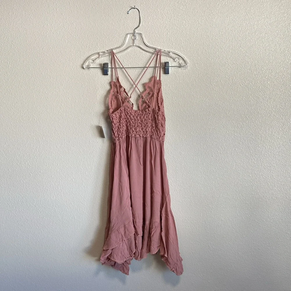 Free People Adella Slip Dress in Rose (Size XS) - Picture 8 of 11